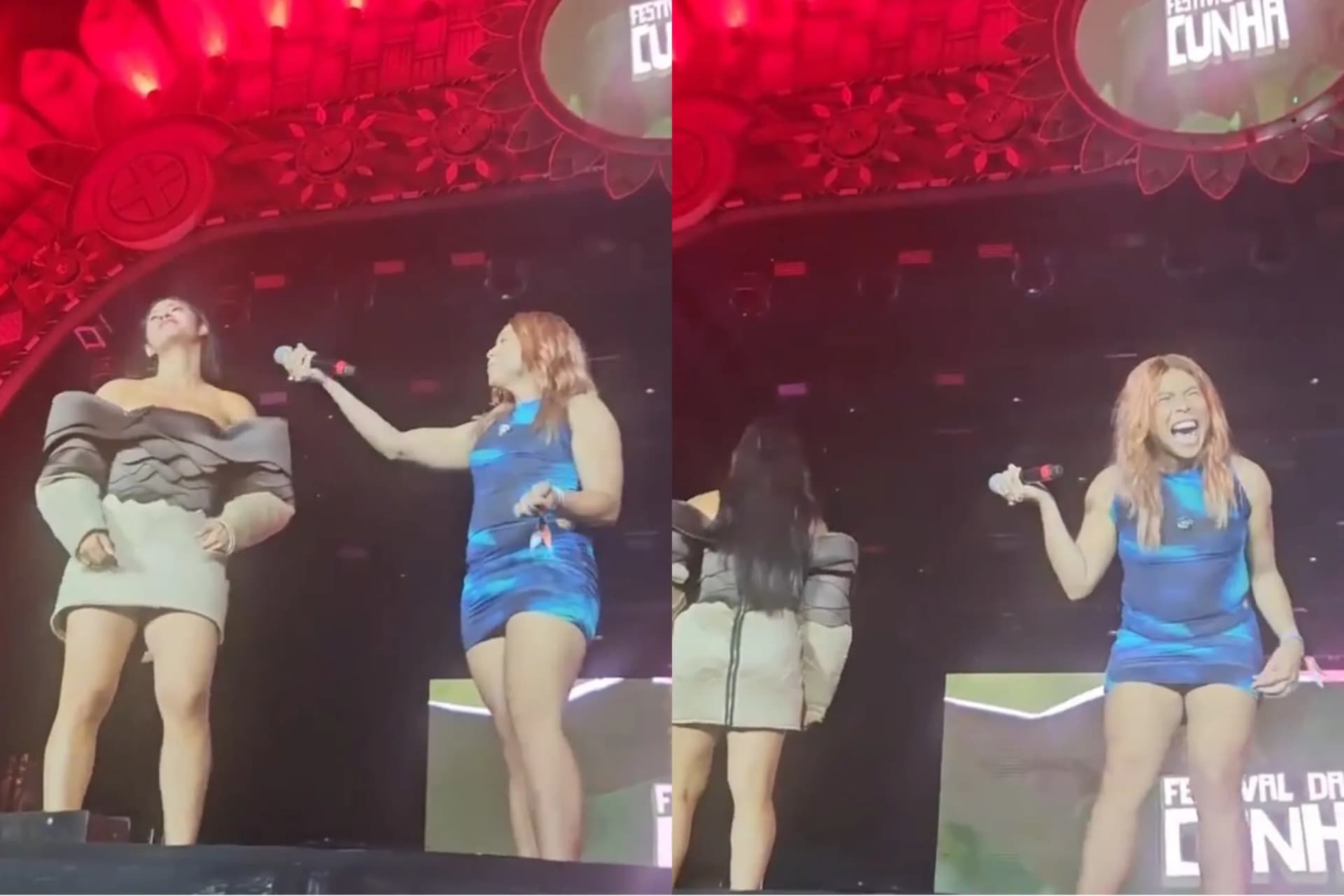 Festival da Cunhã: Blogueirinha lança indireta para Matteus e ex-sogra de Isabelle no palco; veja vídeo