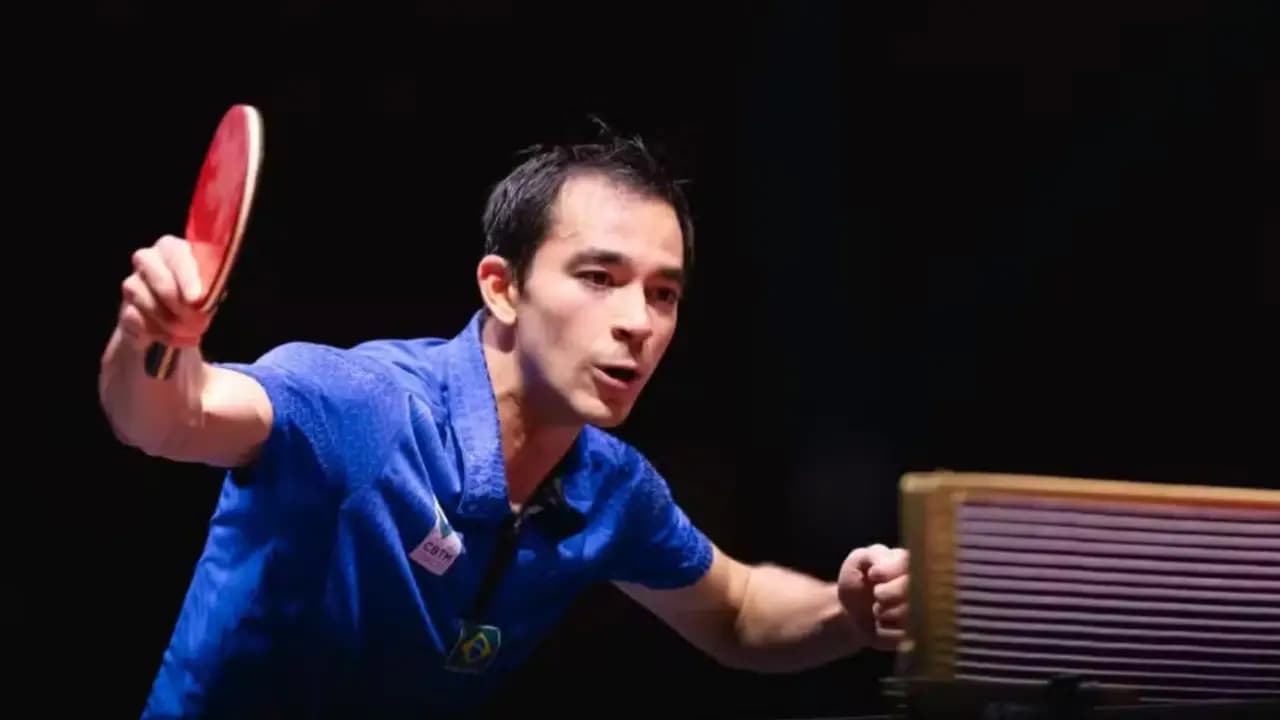 Hugo Calderano está na final do WTT Star Contender de Foz do Iguaçu