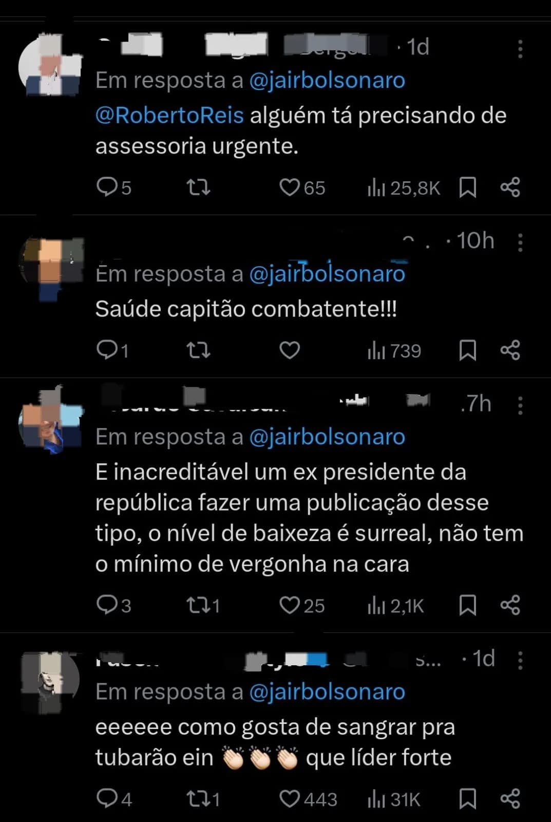 IMAGEM FORTE: Bolsonaro posta foto de intestino exposto e choca web