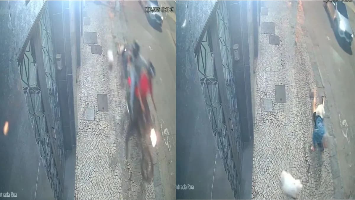 VÍDEO: Idosa é arrastada por ladrões em moto durante tentativa de assalto no Rio de Janeiro