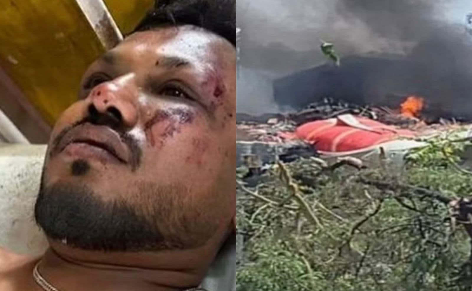 “Corpos por todos os lados”, relata sobrevivente do avião que caiu na Índia