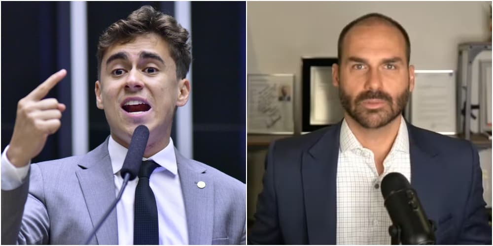 Nikolas Ferreira e Eduardo Bolsonaro ‘fizeram as pazes’ após atrito nas redes, afirma site