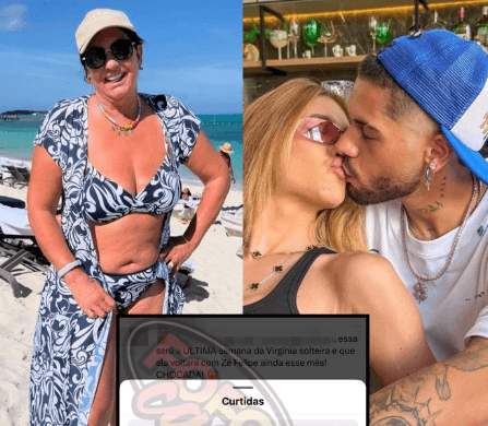 Mãe de Virginia Fonseca curte post sobre reconciliação com Zé Felipe
