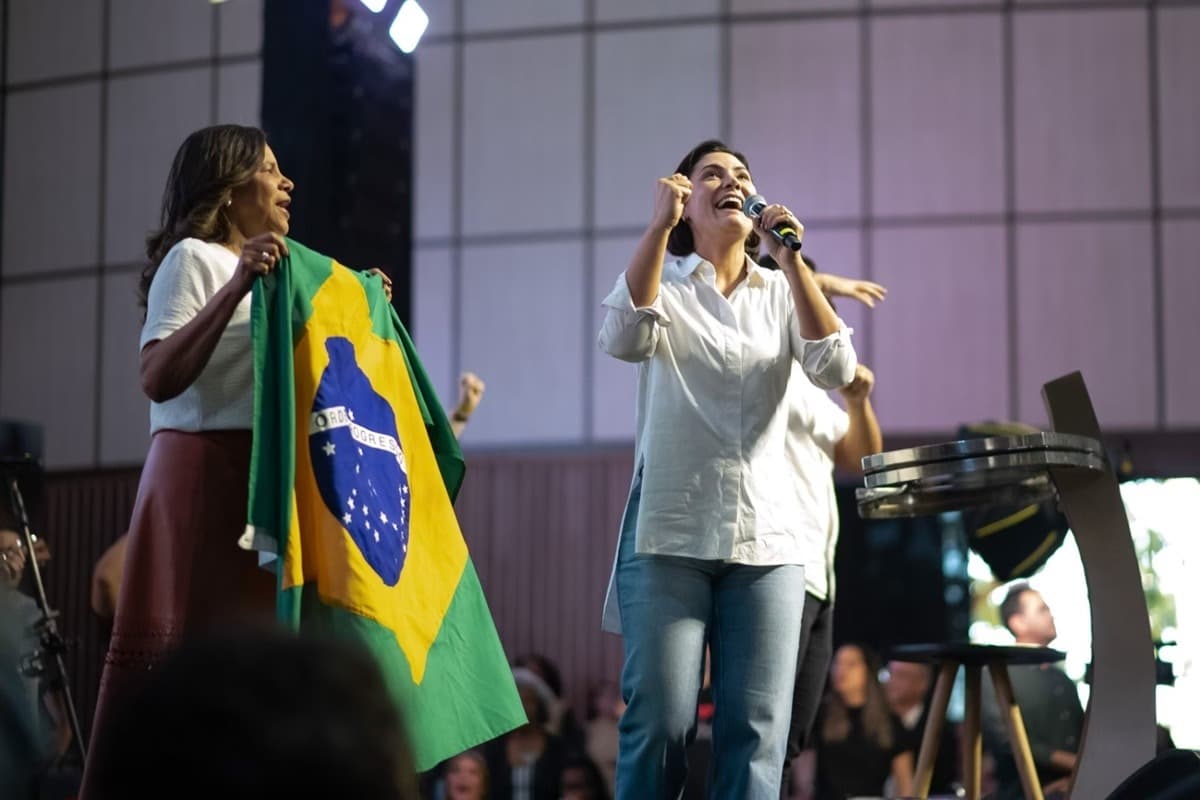 Michelle Bolsonaro diz estar pronta para ser candidata em 2026 se for a ‘vontade de Deus’