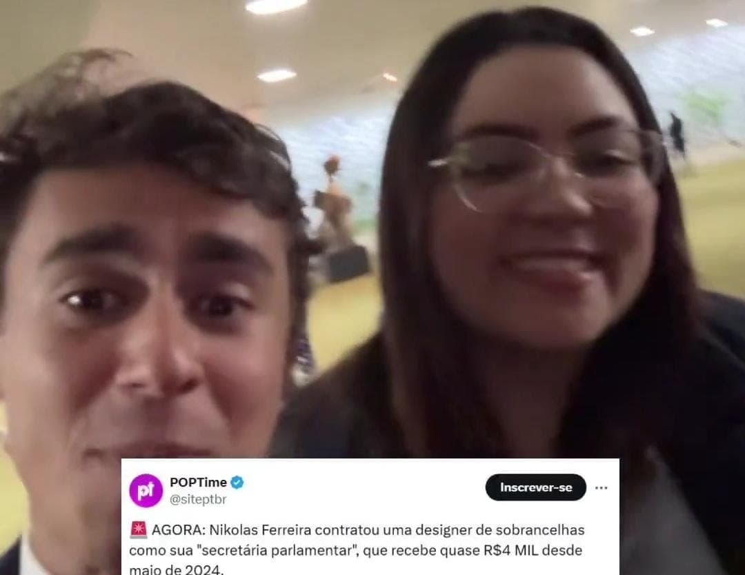 Após repercussão, Nikolas Ferreira confirma que contratou designer de sobrancelhas como secretária parlamentar