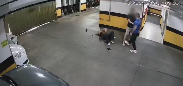 VÍDEO: sargento agride mulher durante discussão em garagem no Distrito Federal