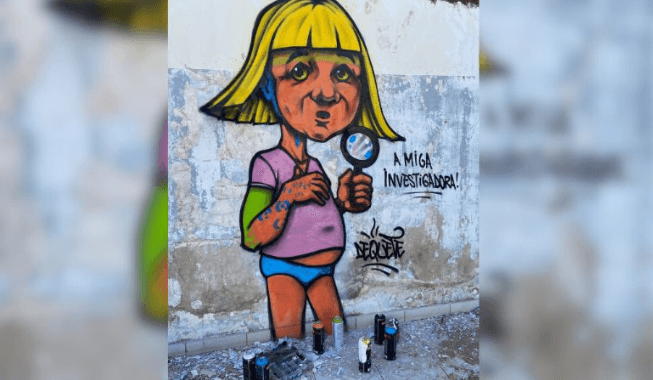Mural em Uberlândia viraliza com referência ao caso do “Pastor de Calcinha”