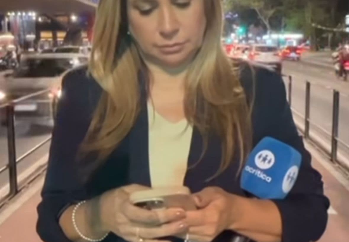 VÍDEO: Repórter de TV sofre tentativa de assalto minutos antes de entrar ao vivo em São Paulo