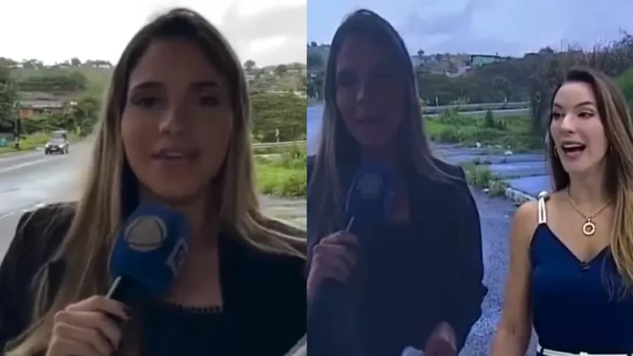 Repórter da Record entra em trabalho de parto ao vivo e emociona apresentadora de TV