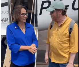 Plínio Valério e Damares Alves estão em Humaitá para apurar denúncias de comunidades ribeirinhas