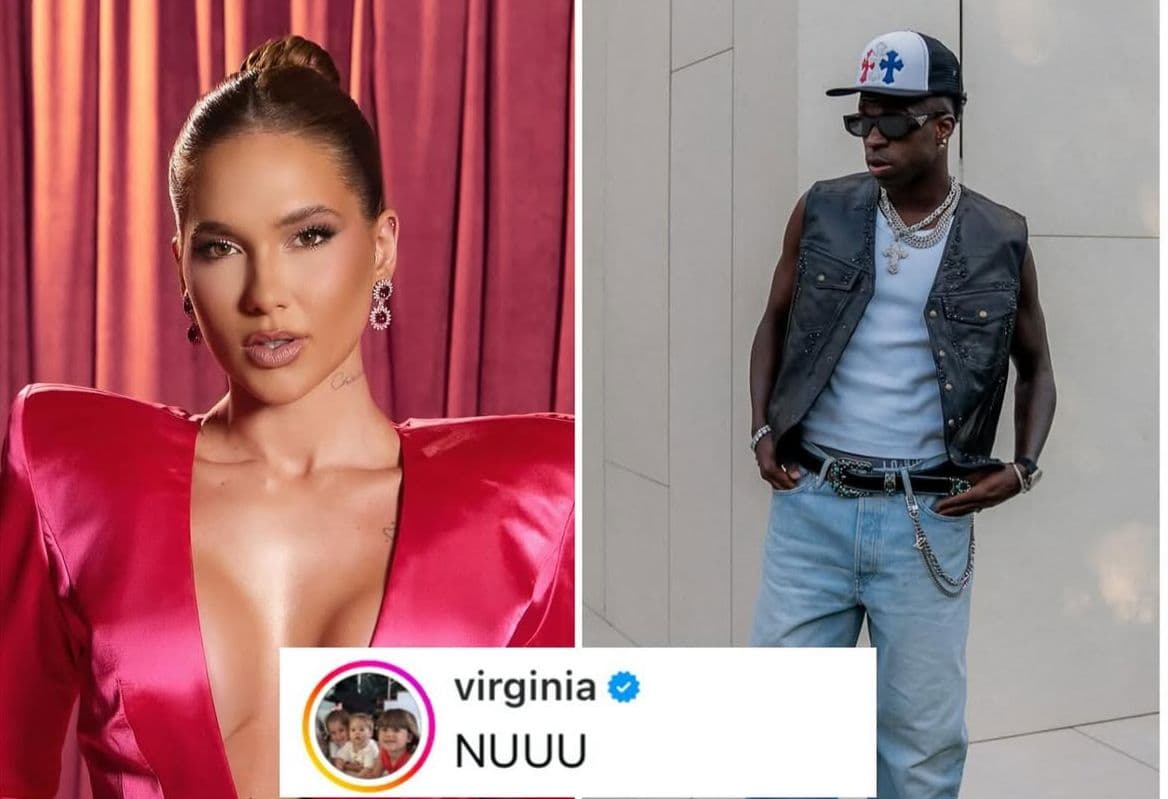 Em meio a rumores de romance, Virginia comenta em foto de Vini Jr.