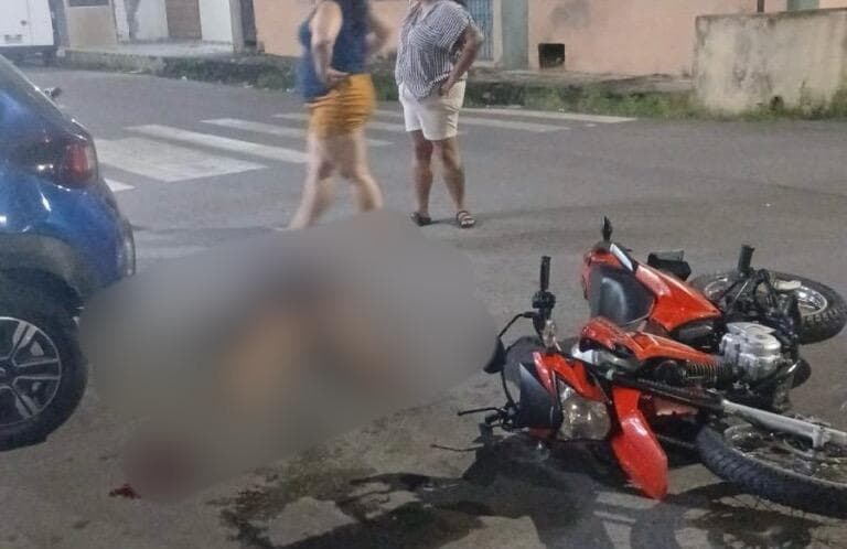 Mulher fica gravemente ferida em acidente de trânsito no Nova Cidade