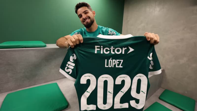 Flaco López renova contrato com o Palmeiras até 2029