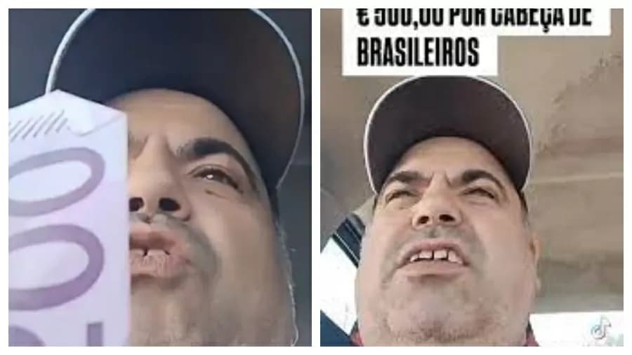 Português é investigado por oferecer R$ 3 mil para quem matar brasileiros; veja o vídeo