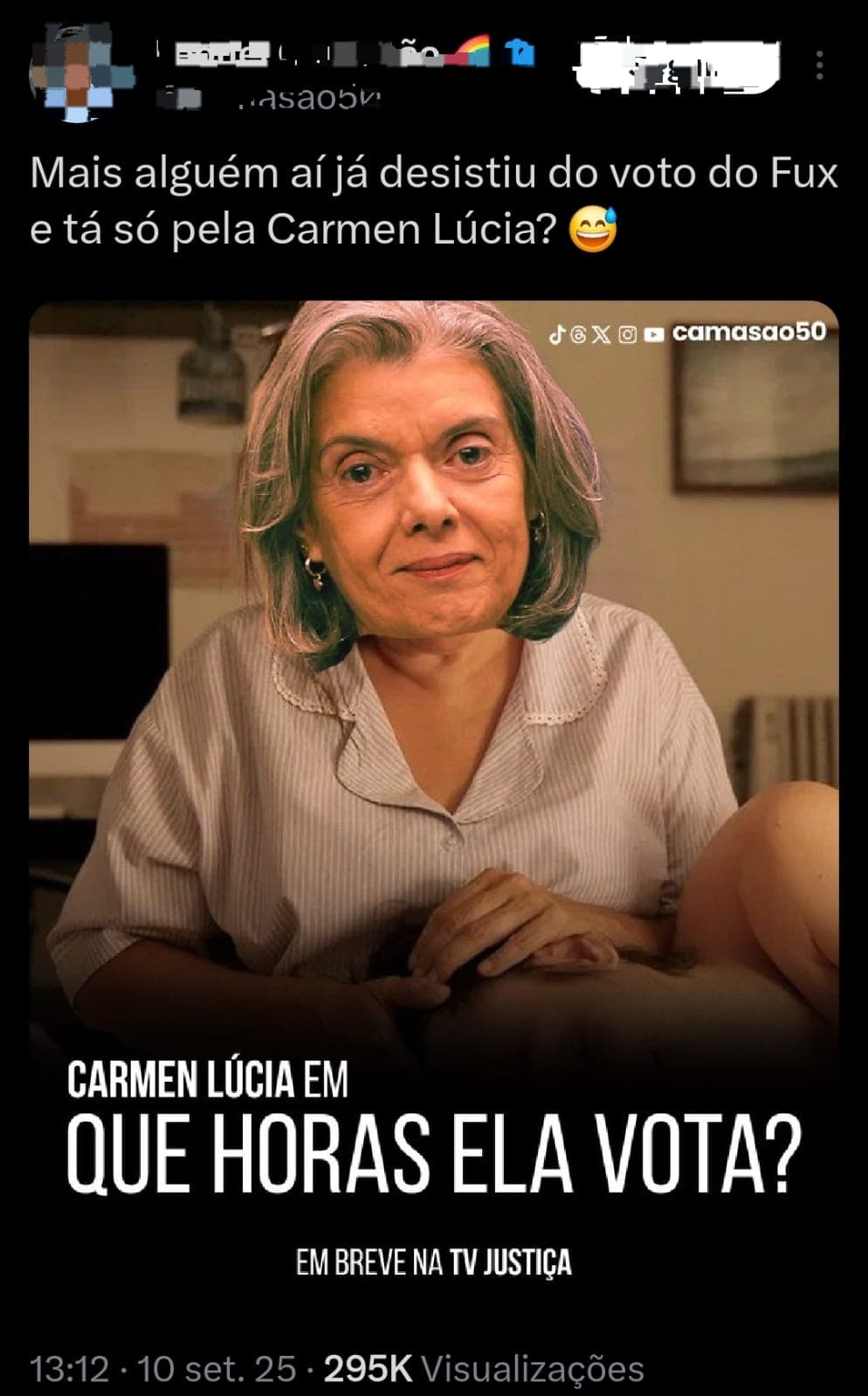 Expectativa por voto de Cármen Lucia vira meme e toma conta das redes; veja
