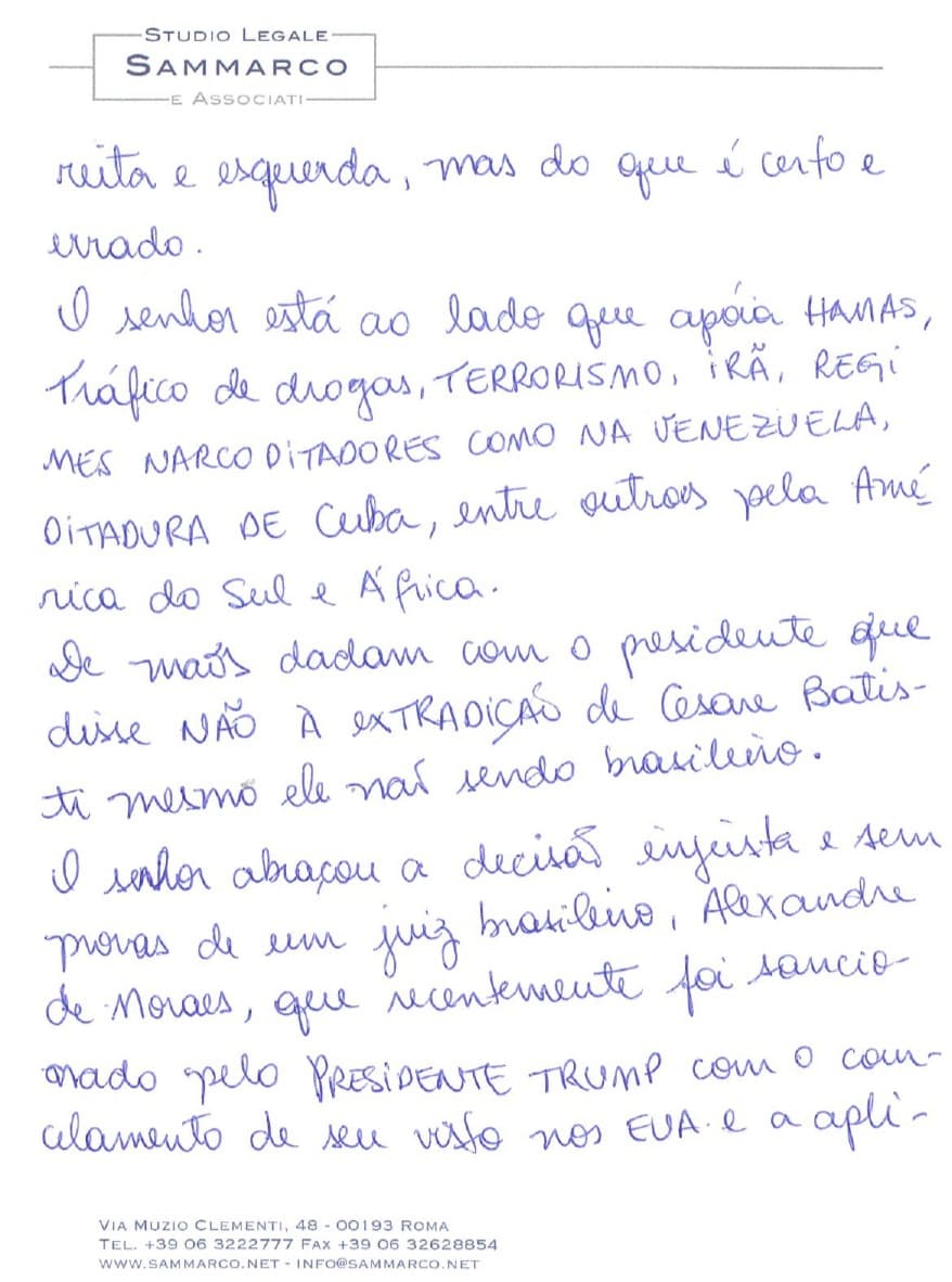 Carta Carla Zambelli