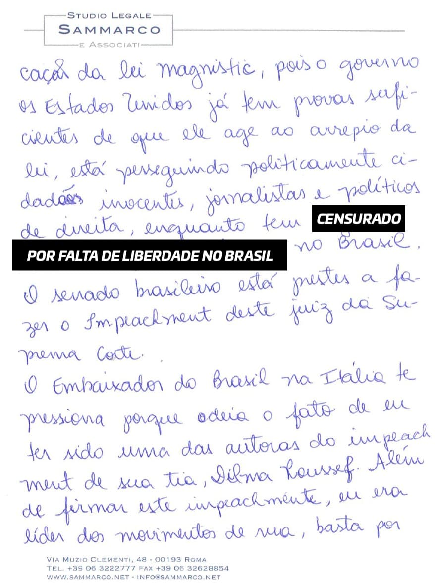 Carta Carla Zambelli