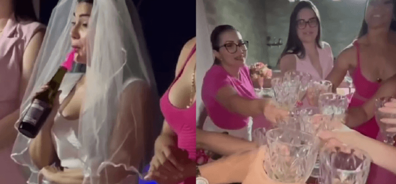 Mulheres em Chá de Lingerie confundem policiais com gogo boys