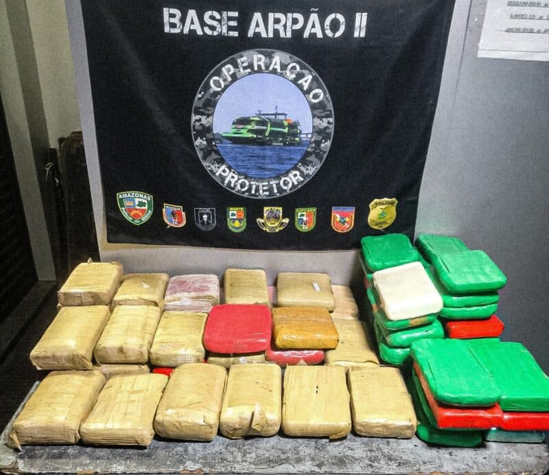 Mais de 80 kg de drogas são apreendidos nas proximidades de Coari