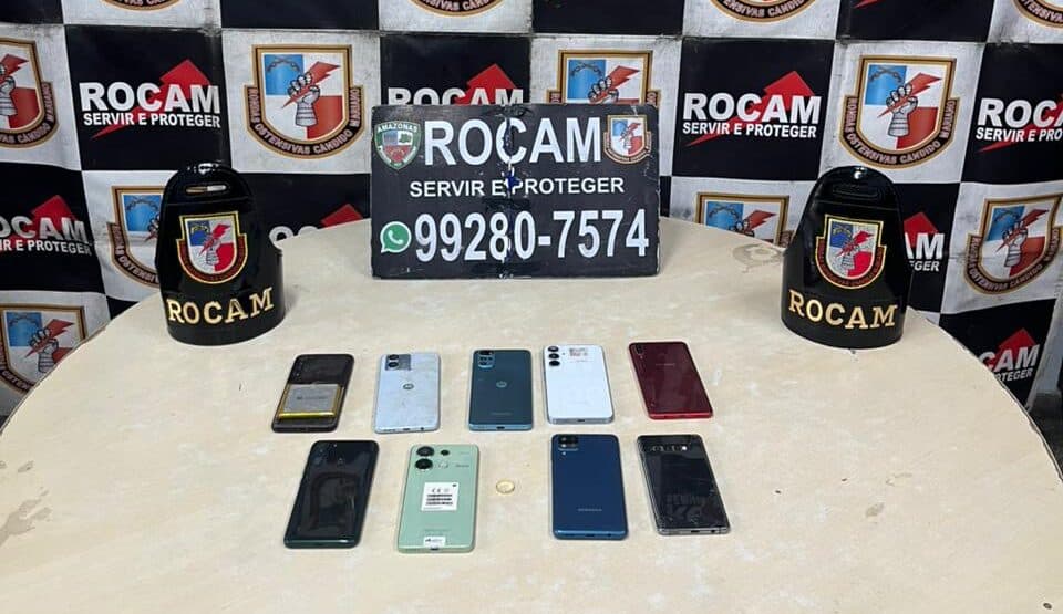 Dupla envolvida em arrastões a rotas do Distrito Industrial é presa com 9 celulares roubados em Manaus