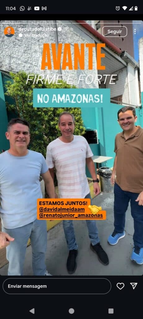 Projeto nacional do Avante pode modificar tabuleiro eleitoral montado por David no Amazonas
