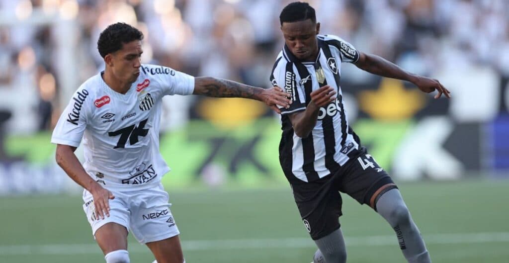 Botafogo tem gol relâmpago, mas cede empate contra o Santos