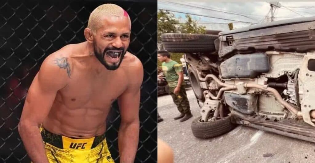VÍDEO: Brasileiro ex-campeão do UFC sofre acidente de carro