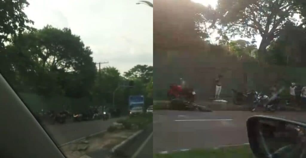 Motociclista fica gravemente ferido em acidente na Av. Rodrigo Otávio