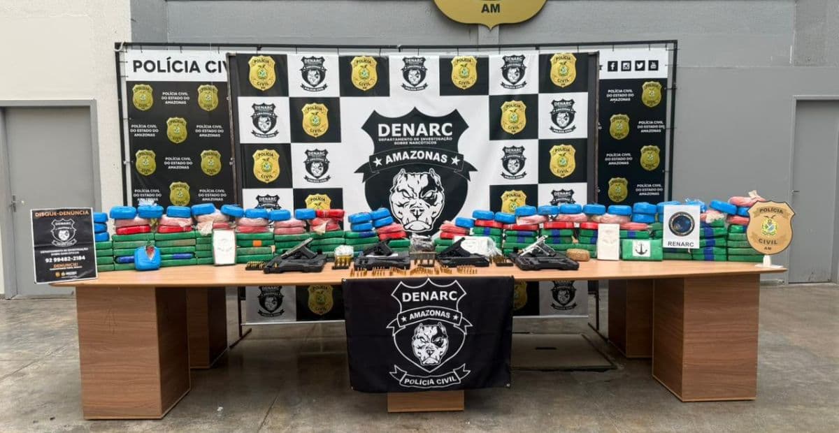 Polícia desarticula centro de distribuição de drogas em Manaus e causa prejuízo ao narcotráfico