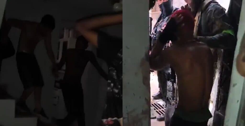 Veja momento que traficantes se rendem em megaoperação no RJ