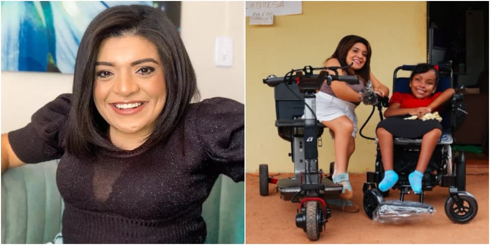 VÍDEO: Influenciadora Pequena Lo presenteia criança amazonense com cadeira de rodas motorizada