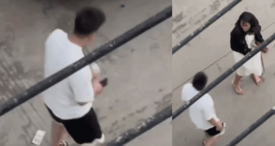 Vídeo mostra namorado agredindo mulher em via pública