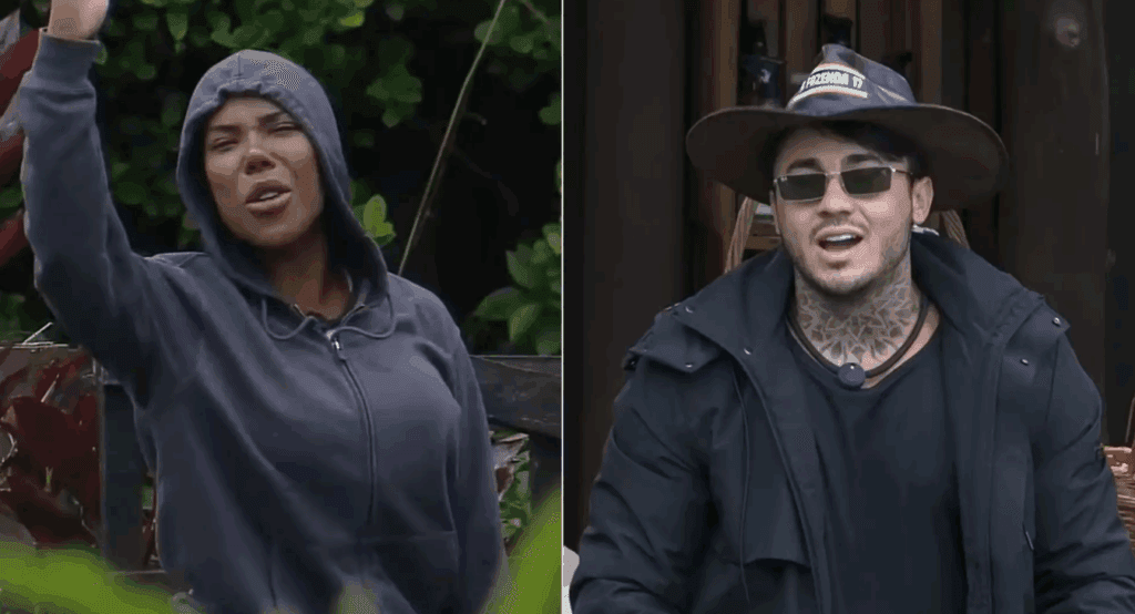 Carol Lekker joga fezes em Wallas Arrais durante briga em A Fazenda 17