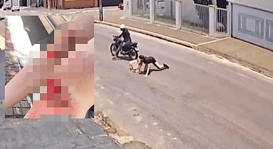 Menina de 12 anos se joga de motocicleta para escapar de assalto em Mato Grosso