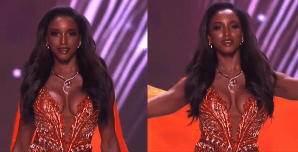 Miss Jamaica é retirada de maca após grave queda do palco na preliminar do Miss Universo 2025
