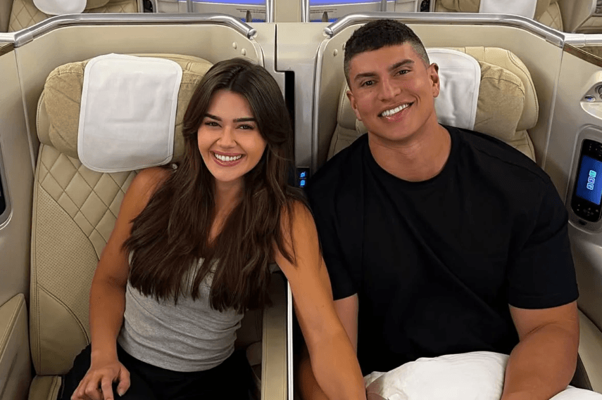 Franciny Ehlke é parada pela polícia em Dubai após selinho no marido