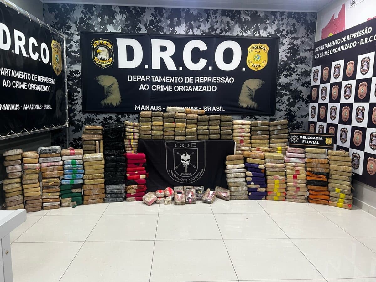 Amazonas é o 6° estado que mais apreende drogas no país, aponta Ministério da Justiça