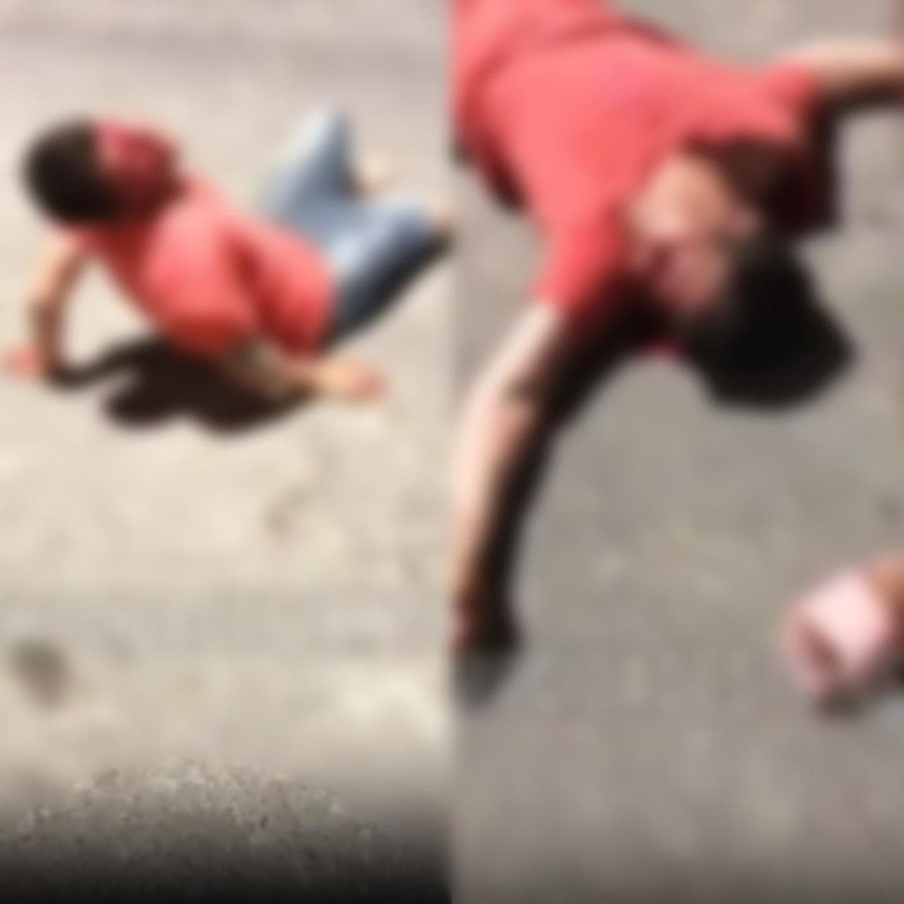 Durante briga de casal no meio da rua mulher acerta garrafada na cabeça do companheiro