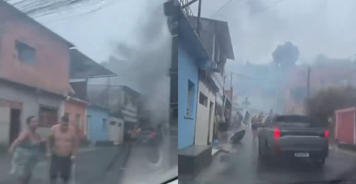 Incêndio de grande proporção atinge casa na zona Leste de Manaus