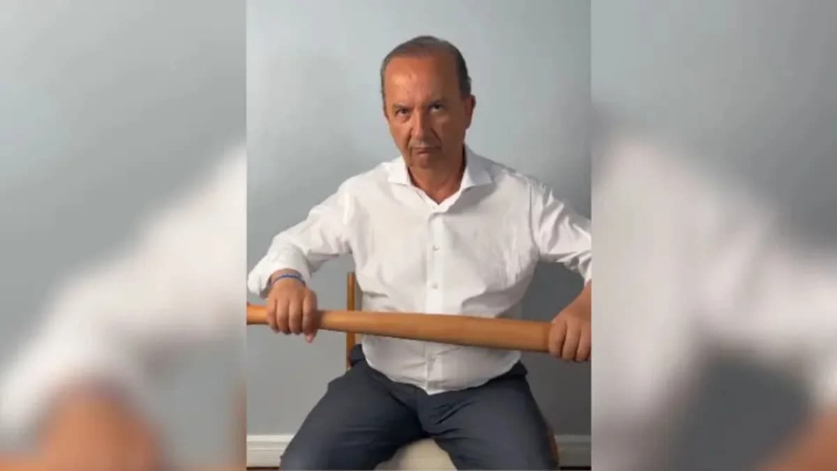 VÍDEO: Governador de SC posta vídeo segurando taco de beisebol ao comentar escolta ao MST