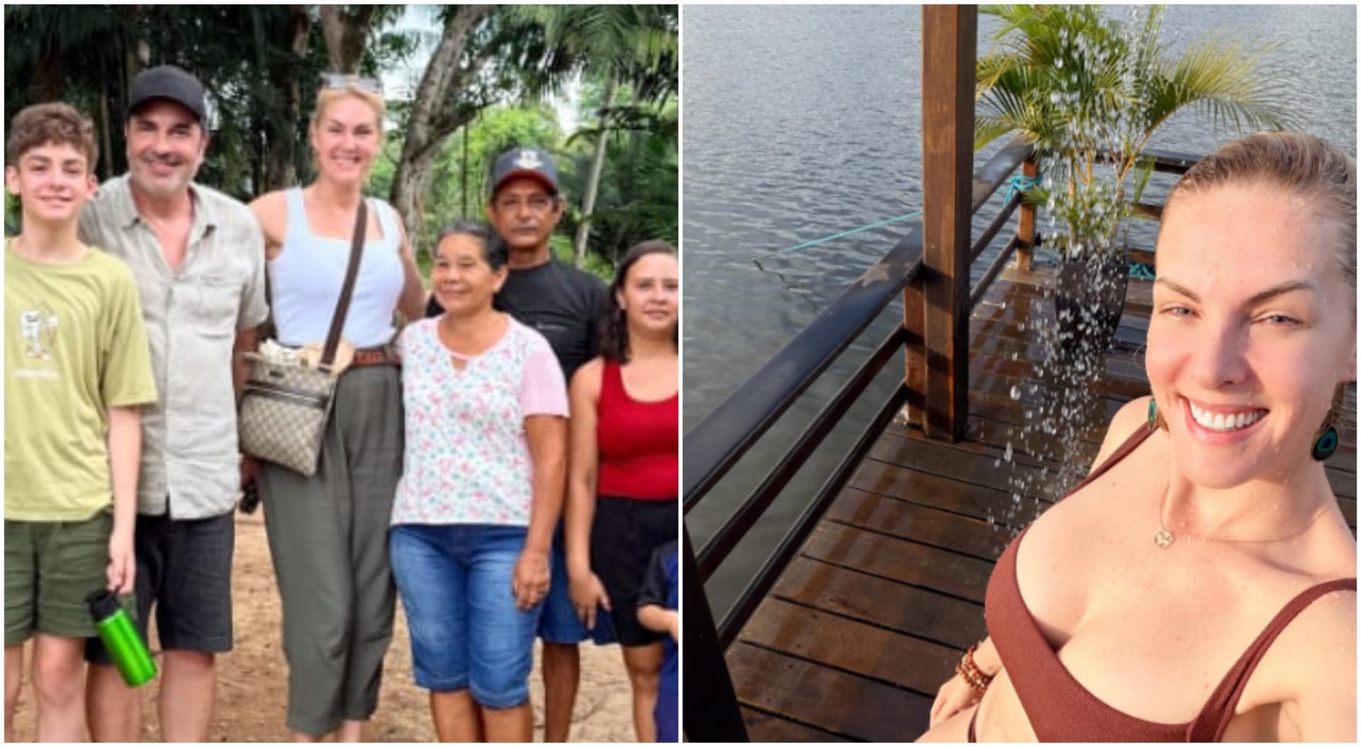Ana Hickmann curte férias no Amazonas ao lado da família