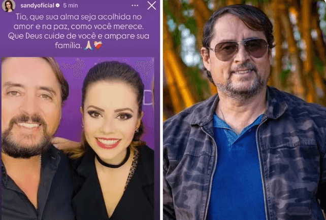 Sandy lamenta morte do tio Mauri Lima em acidente: “Que sua alma seja acolhida no amor e na paz”