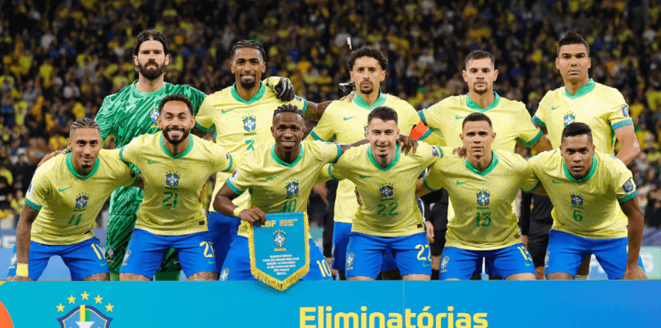 Seleção brasileira termina 2025 em quinto no ranking da Fifa