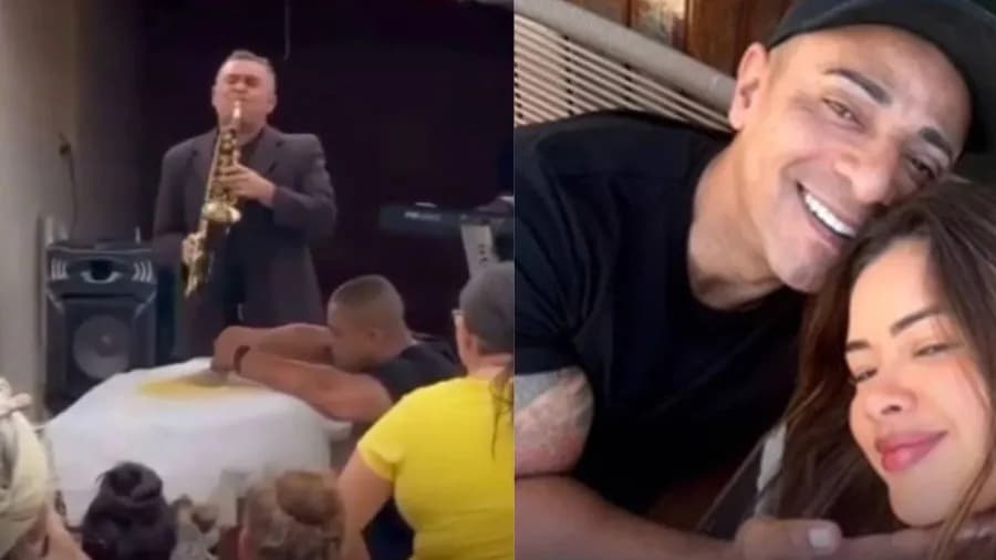 Acusado de jogar esposa do 10º andar esteve no velório e chorou sobre o corpo da vítima