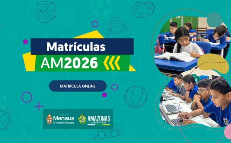 Rematrículas automáticas da rede municipal de Manaus começam nesta segunda (22) para 2026