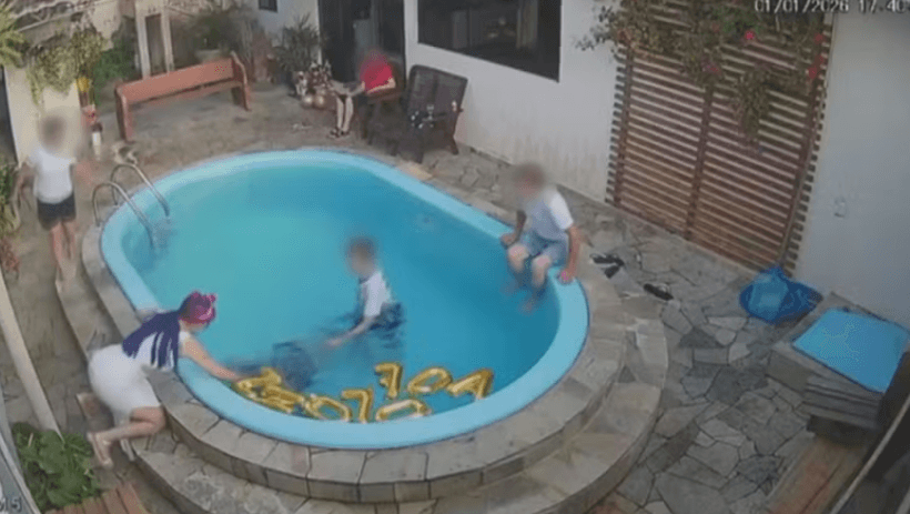 Mergulho em piscina quase termina em tragédia no PR