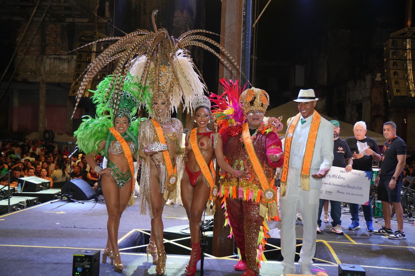 Corte 2026 é escolhida e abre oficialmente o Carnaval na Floresta em Manaus