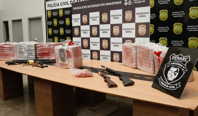 Operação Iara apreende 250 kg de cocaína e bloqueia R$ 4,8 milhões do crime organizado no AM
