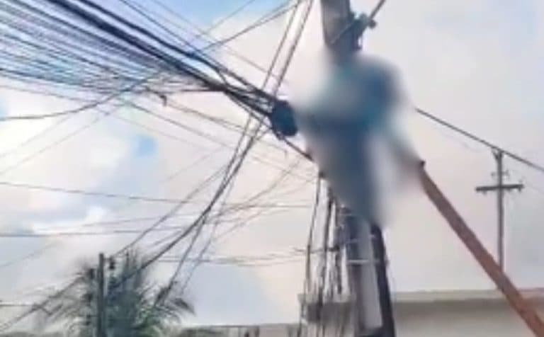 Homem sofre descarga elétrica ao tentar ligação clandestina em poste no bairro Chapada