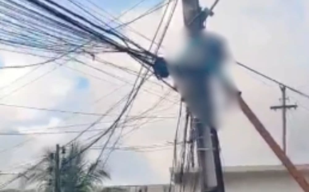 Homem sofre descarga elétrica ao tentar ligação clandestina em poste no bairro Chapada